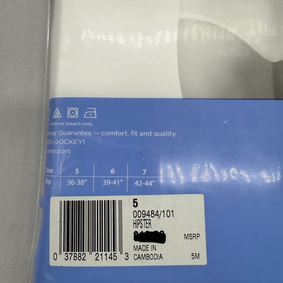 Jockey. Classic Hipster, Nude, All Cotton Size 5 New in Packaging (3 pairs) - Picture 3 of 10